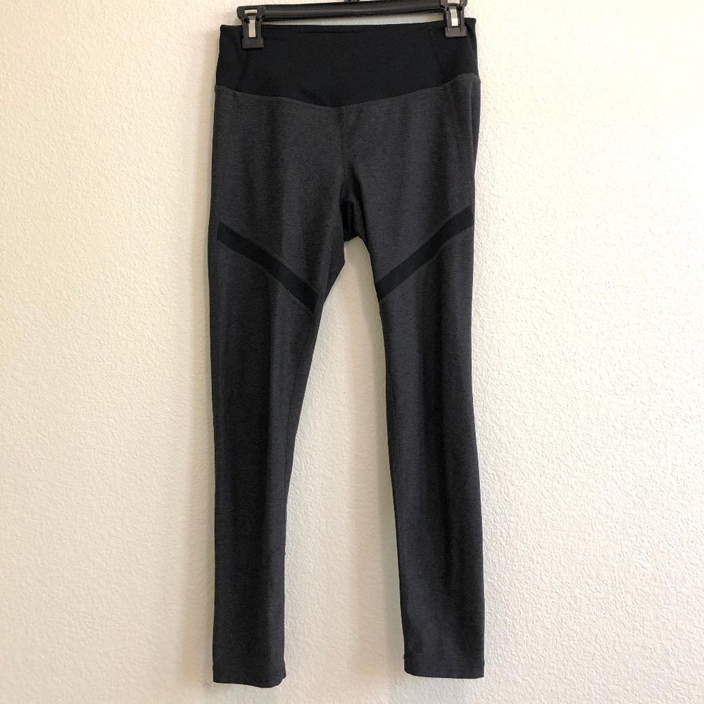 Zella Dark Heather Gray Legging with Black Details